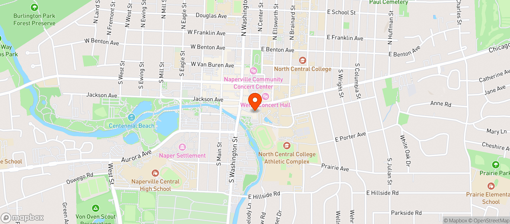 Map showing Fat Rosies
