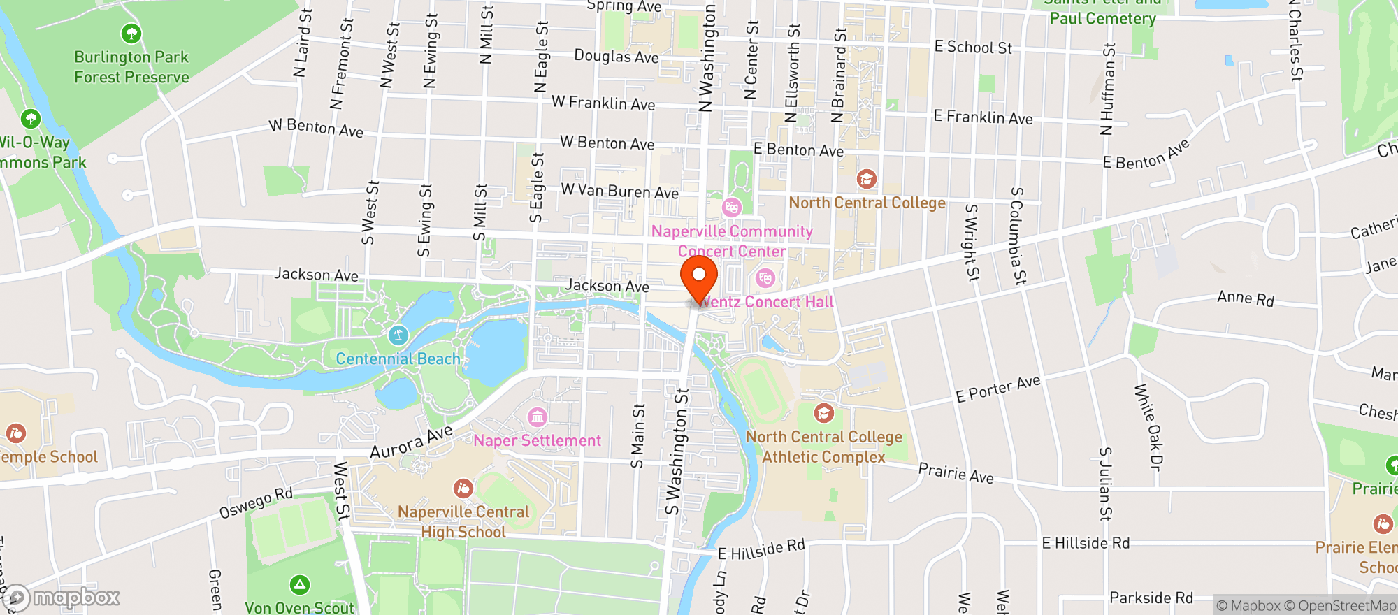 Map showing Lantern Tavern & Grill