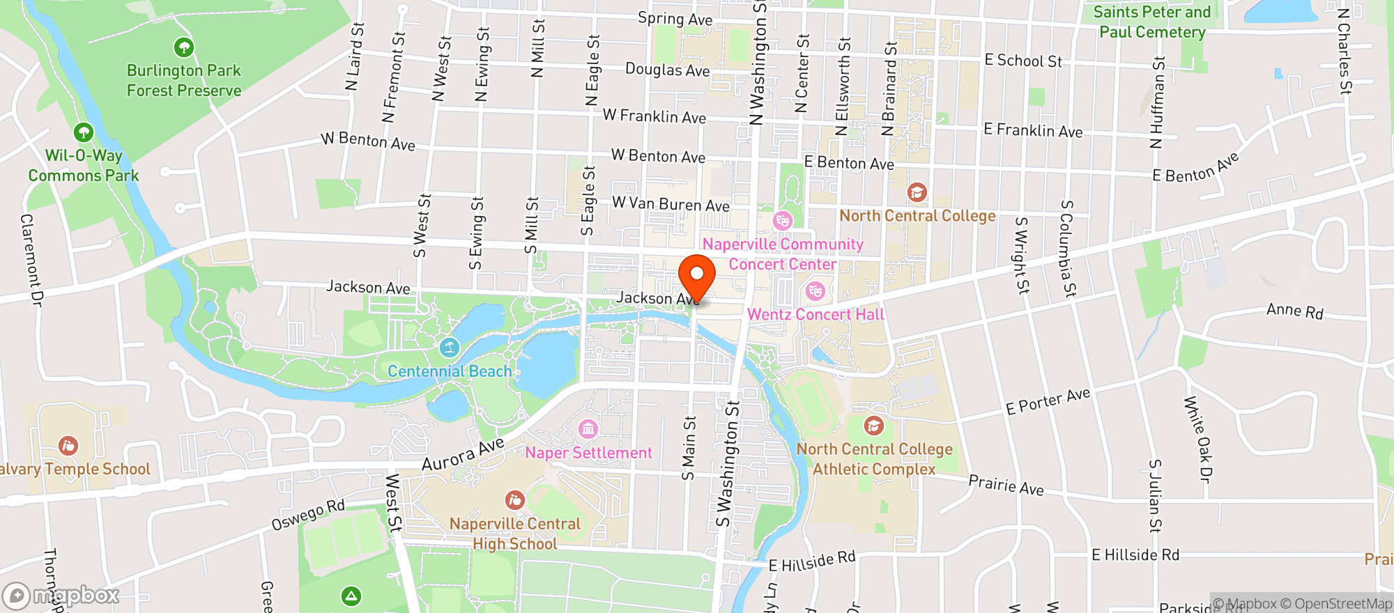 Map showing Sullivans Steakhouse