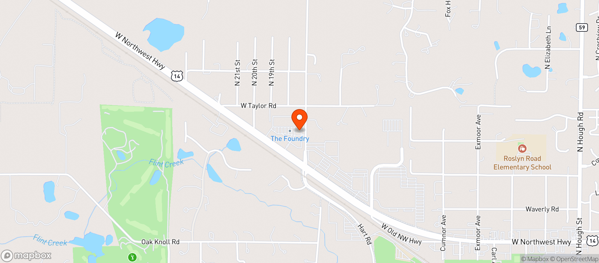 Map showing Region Kitchen And Bar