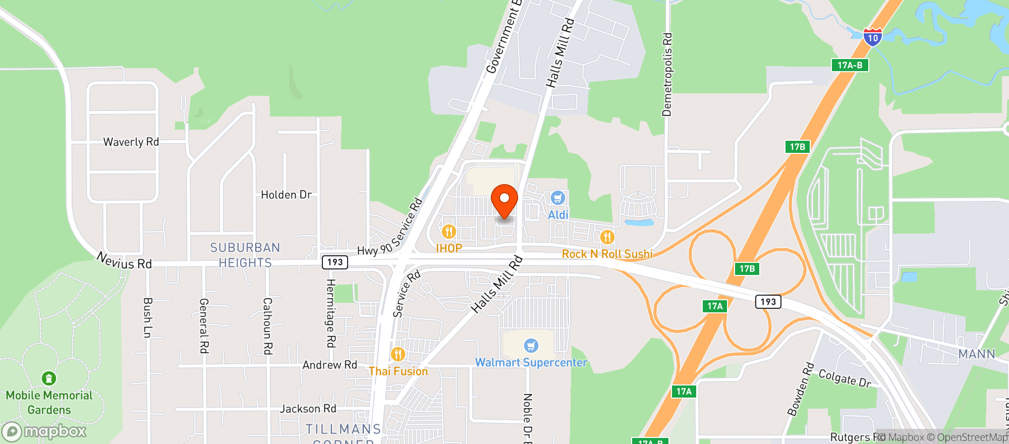 Map showing Cloud 9 Vapes