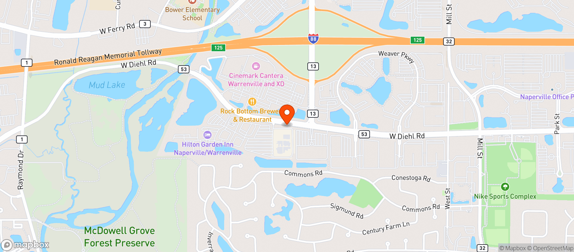 Map showing Target