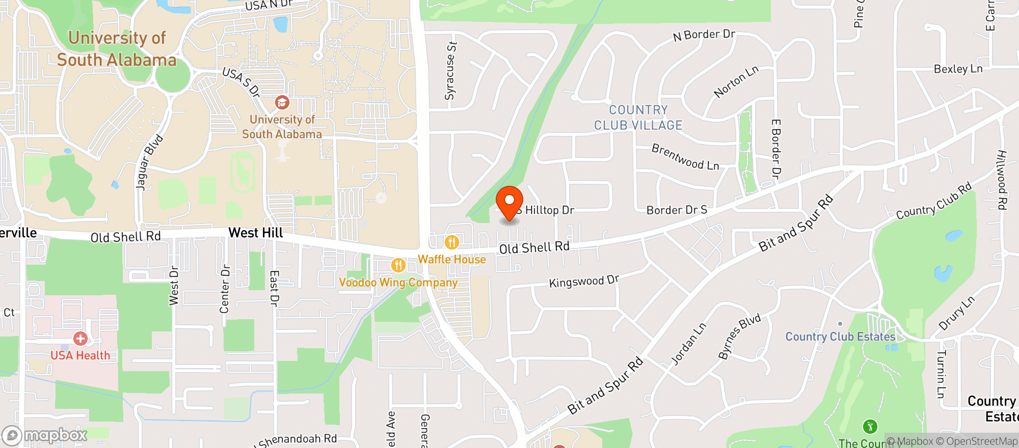 Map showing Vapors Smoke Shop