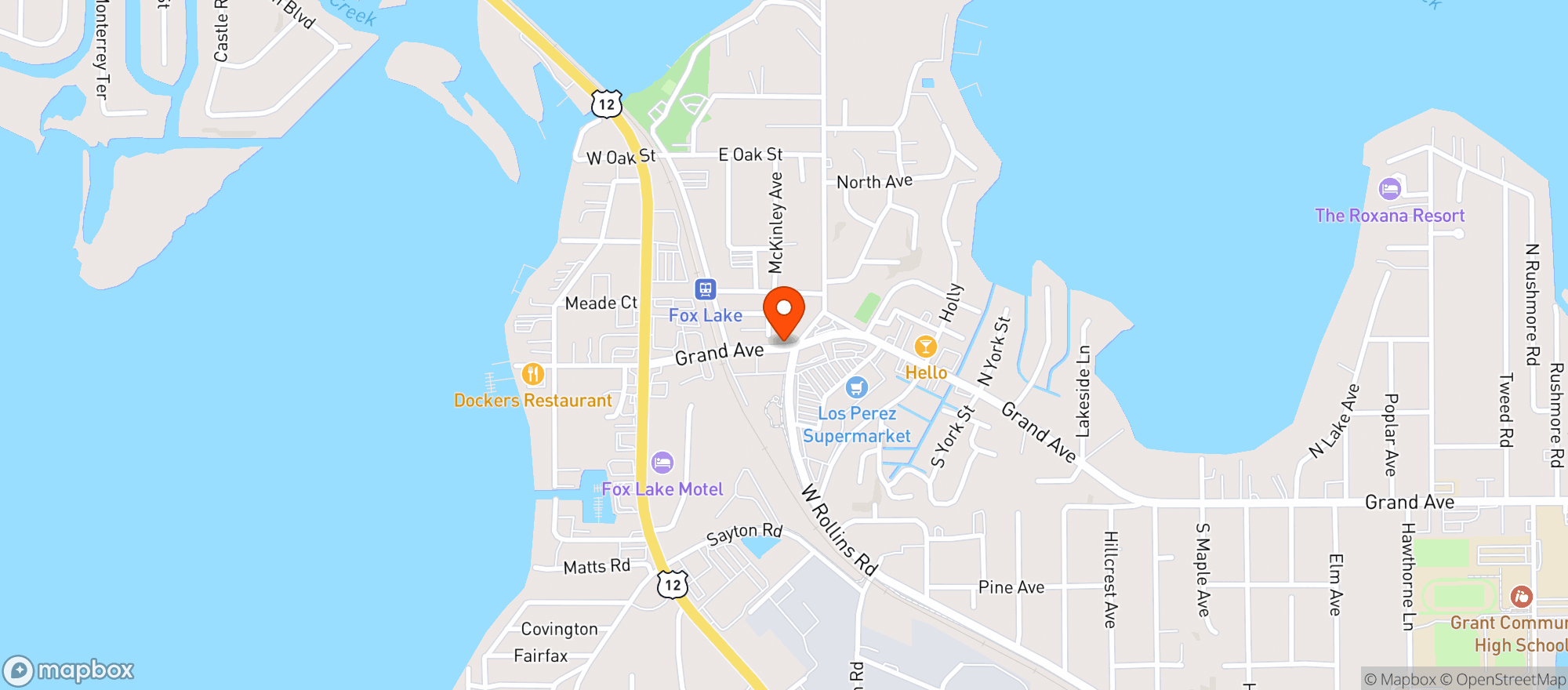 Map showing Sunnyside Liquor