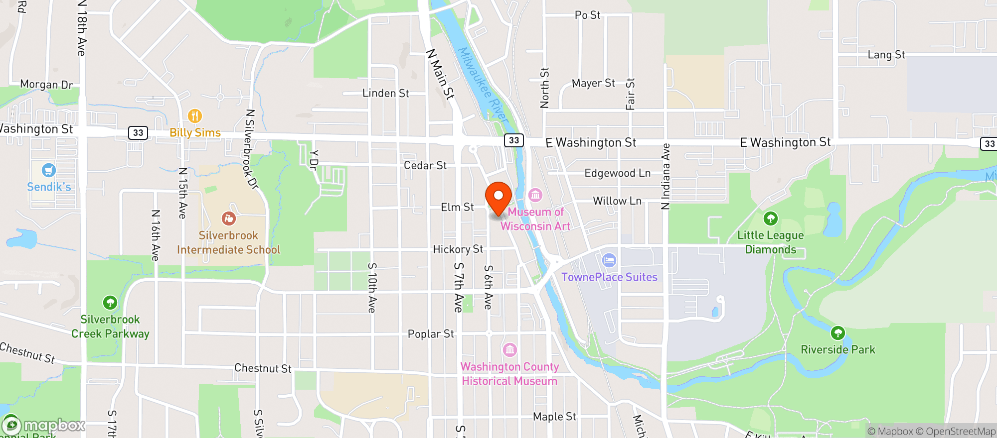 Map showing Club 140 Llc