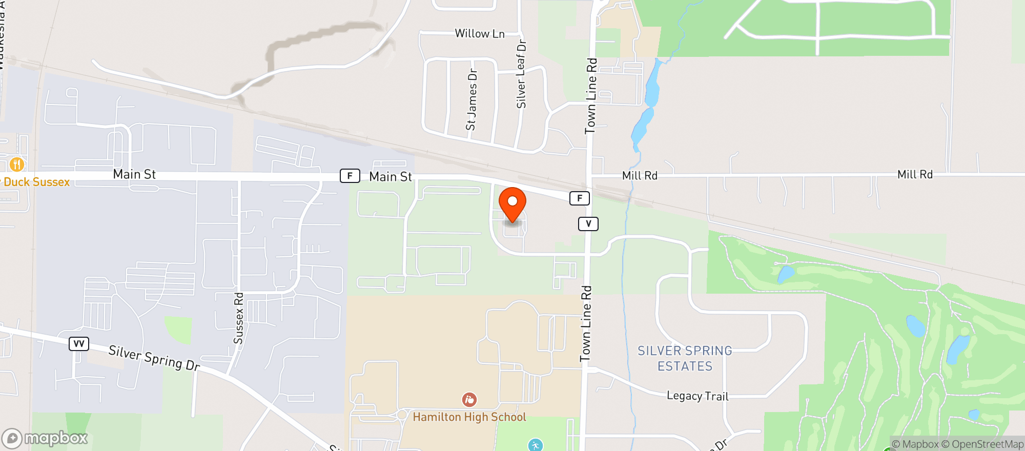 Map showing Kwik Trip #1299 - Lieds Ln