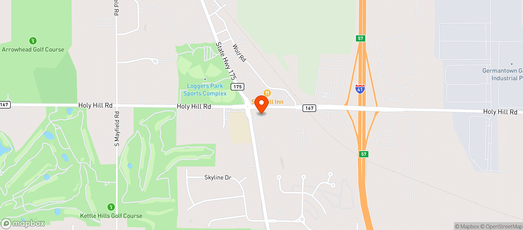 Map showing Country Mart Bp