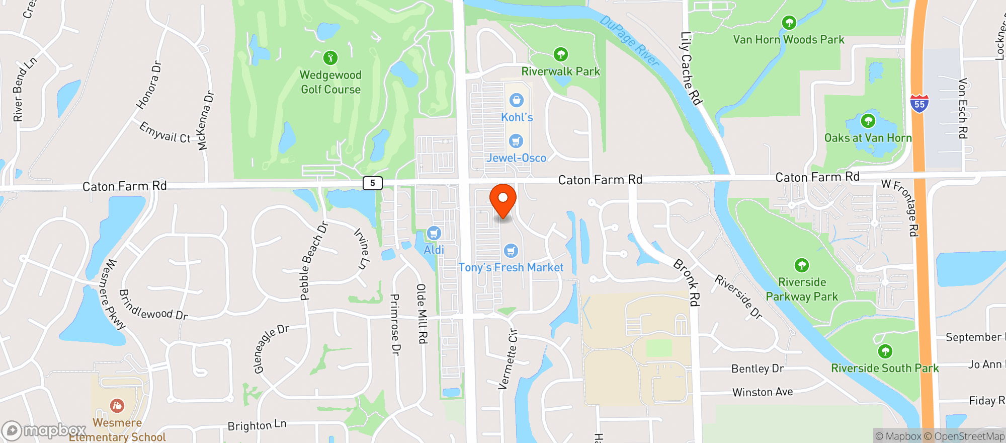 Map showing Gnc - 7064 - Caton Crossings