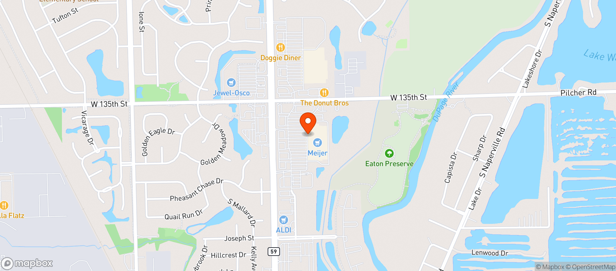 Map showing MEIJER