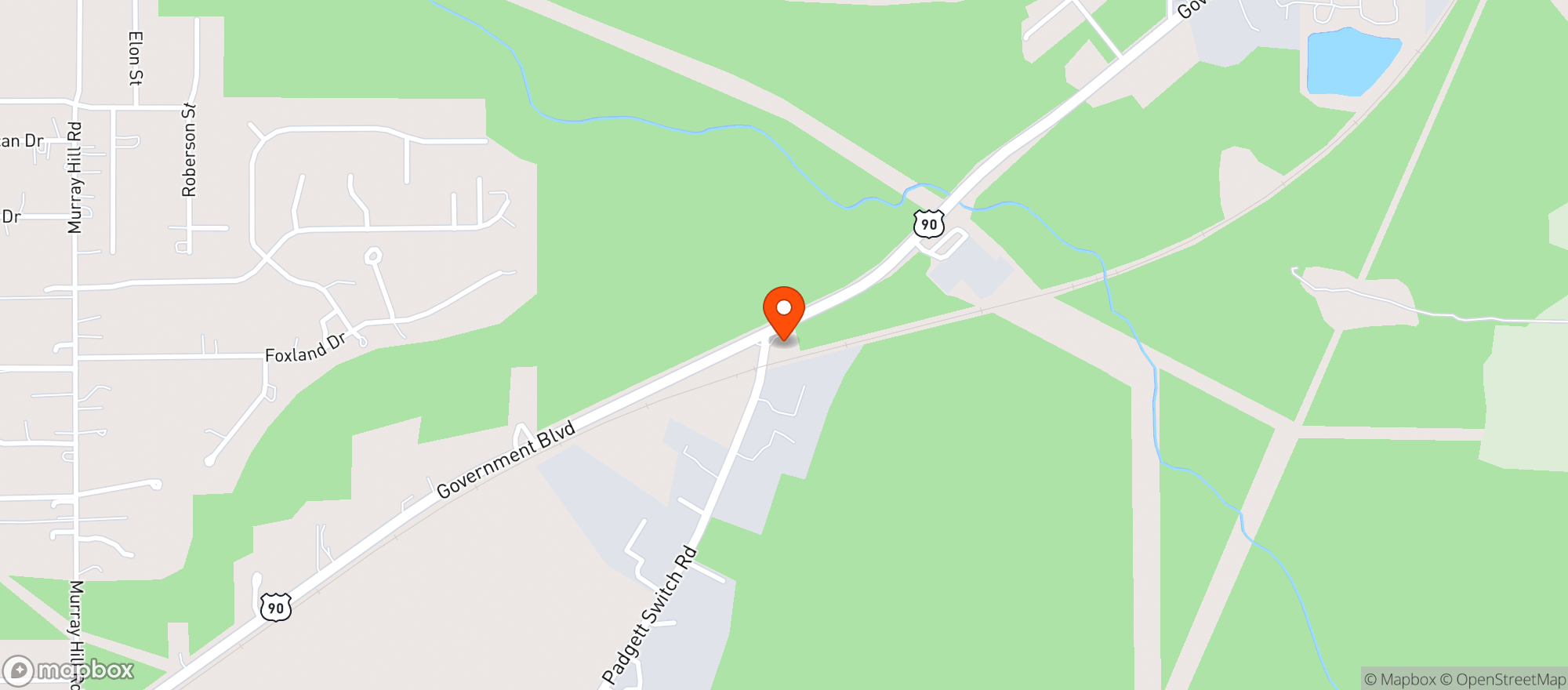 Map showing CITGO QUICK STOP