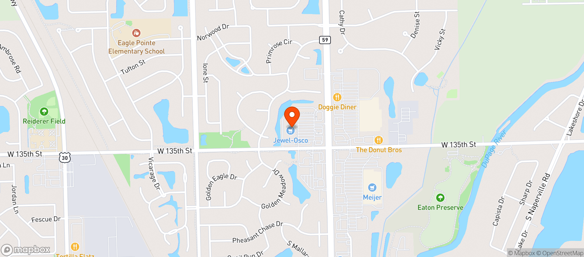 Map showing OSCO DRUG