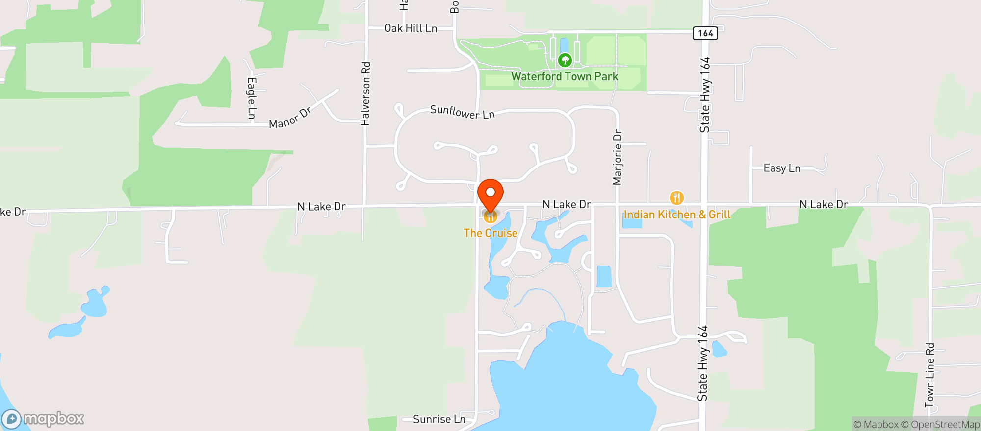 Map showing Cruise Inn