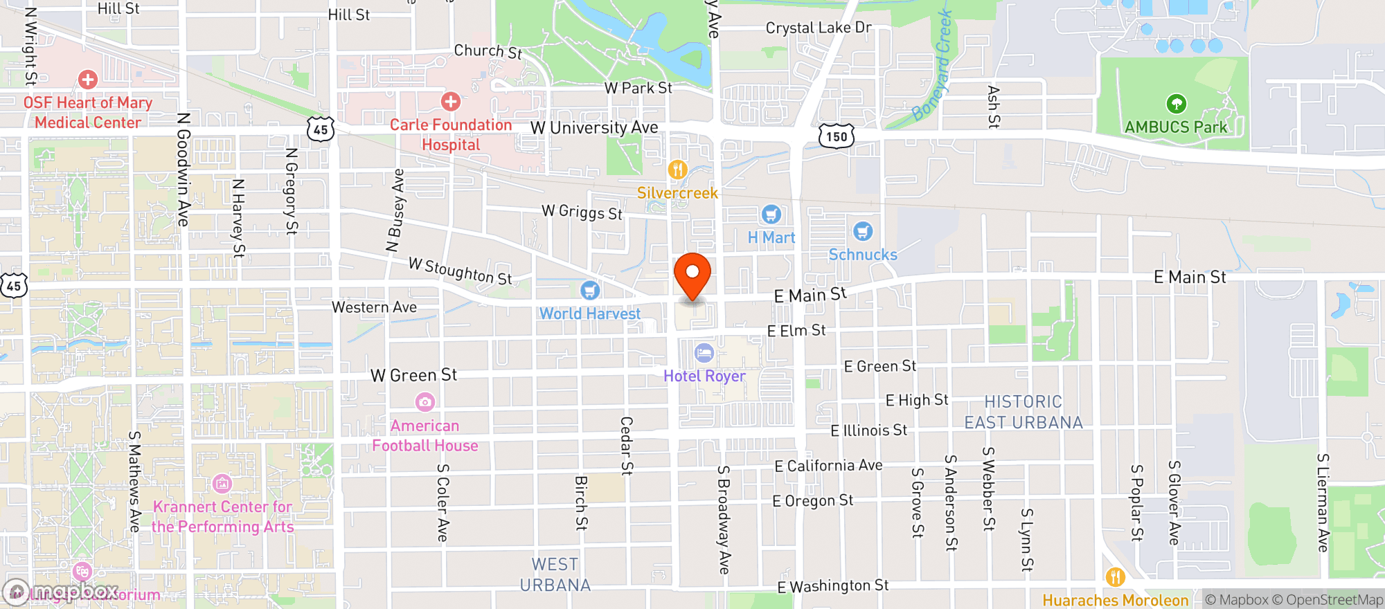 Map showing Gallery Art Bar