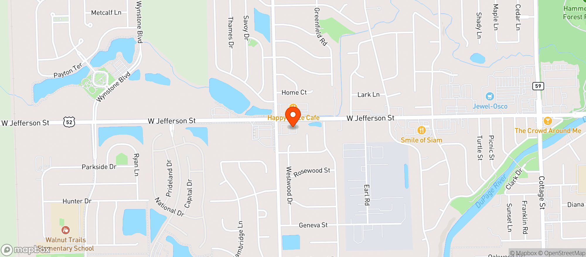Map showing Shorewood Wine & Spirits