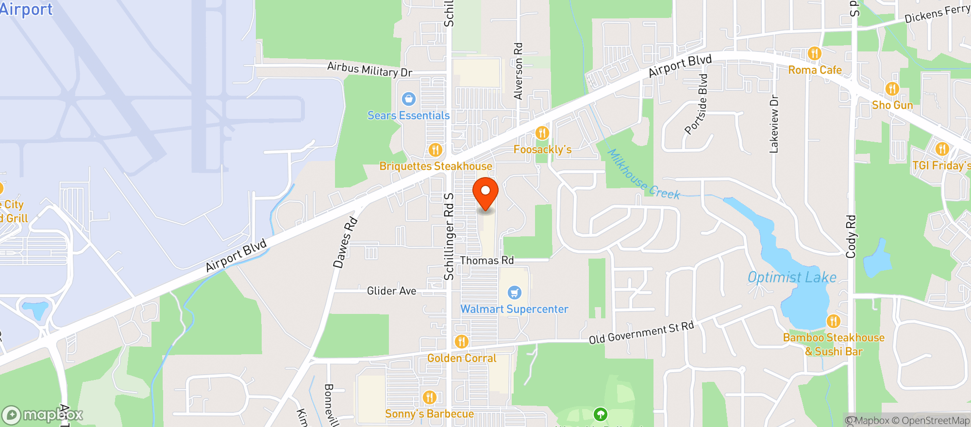 Map showing Rouses Market