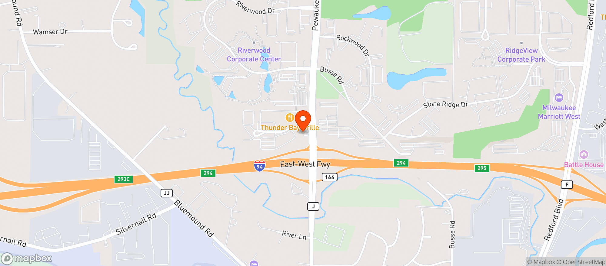 Map showing Stoneridge Market Mobil