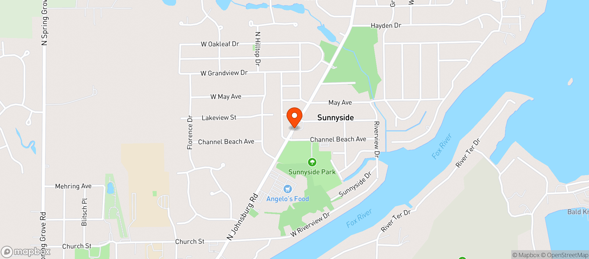 Map showing JB LIQUORS