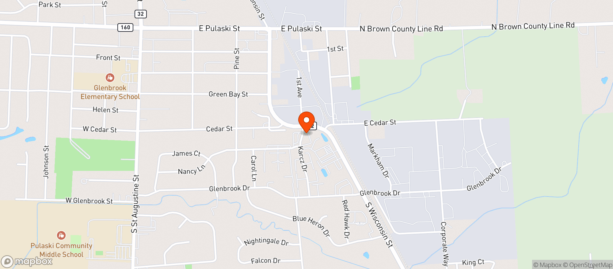 Map showing Karcz Dr. Discount Liquor