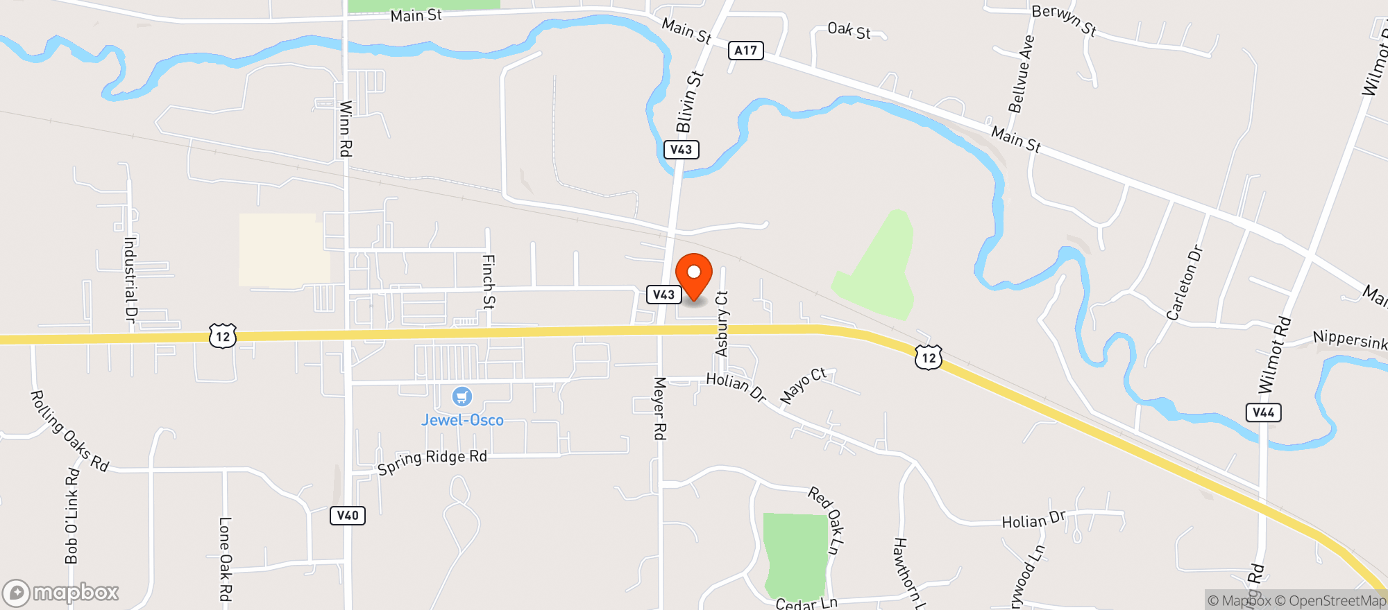Map showing Magic Moon Gaming & Wine