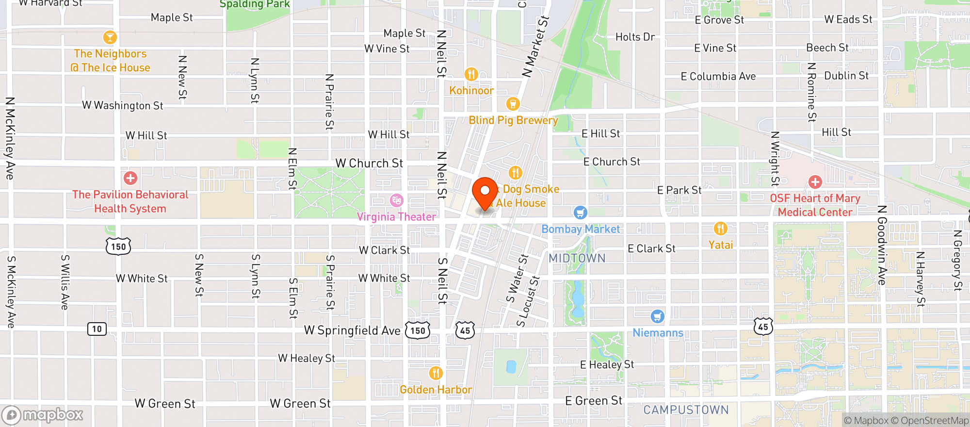Map showing Pour Bros Craft Taproom