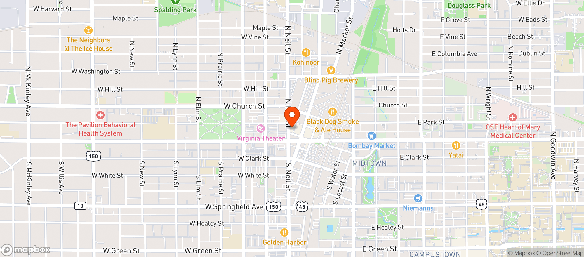Map showing Quality Beer Inc