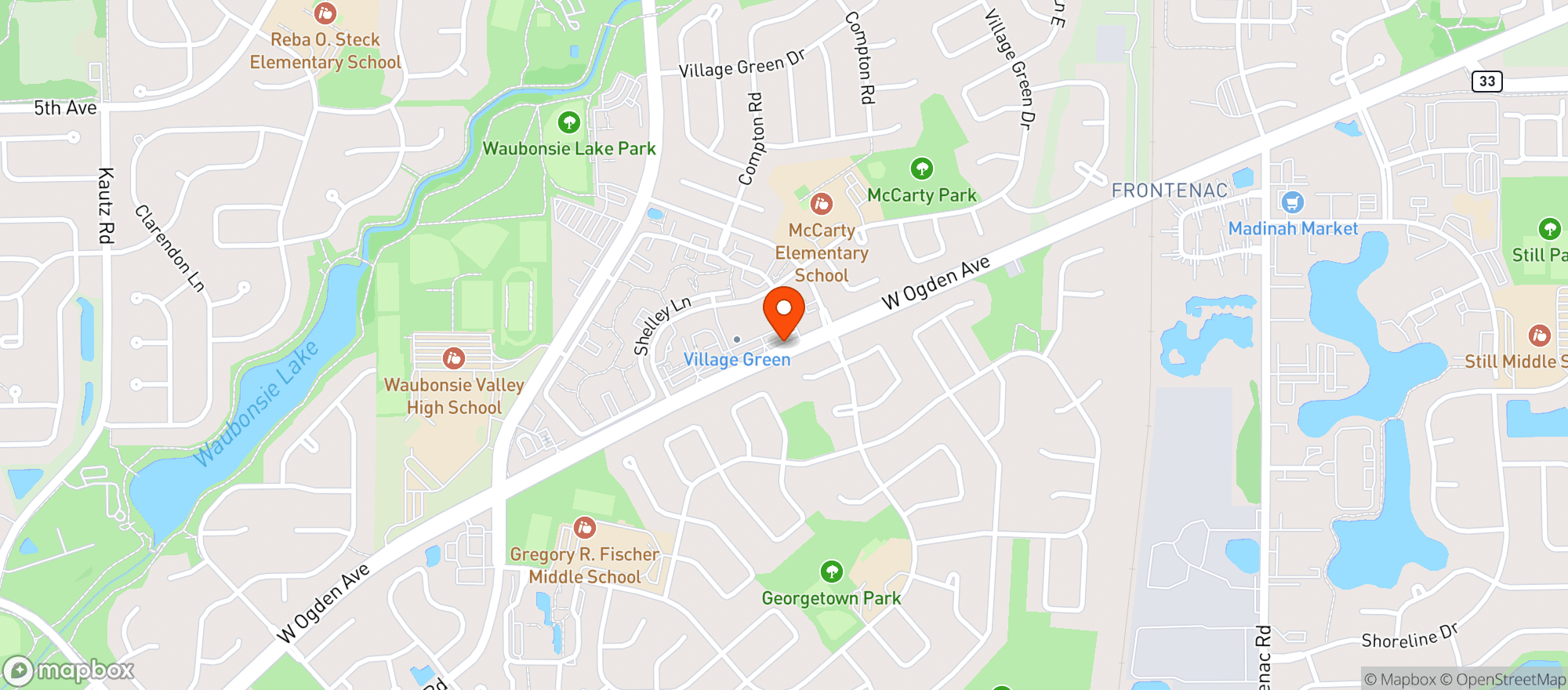 Map showing Sunshine Pantry