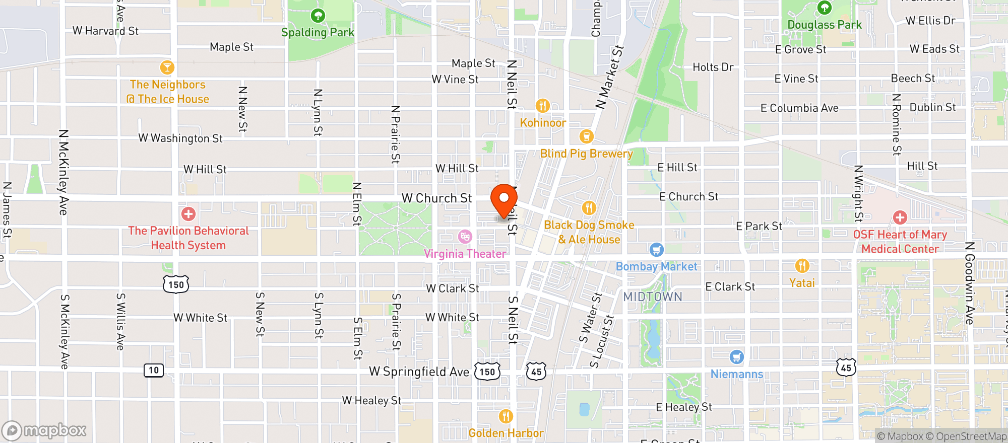 Map showing Hamilton Walkers