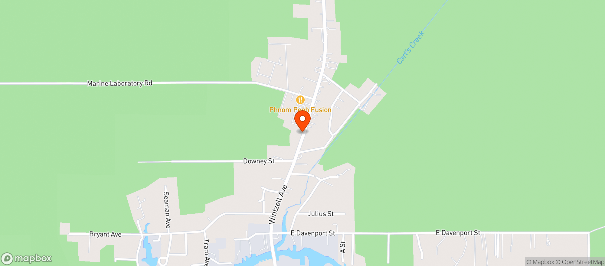 Map showing Greer's Cash Saver