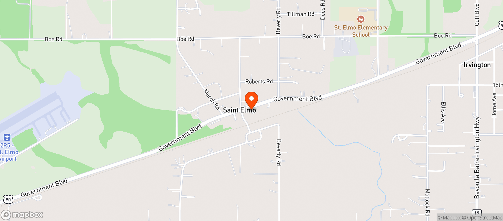Map showing PALMERS GROCERY