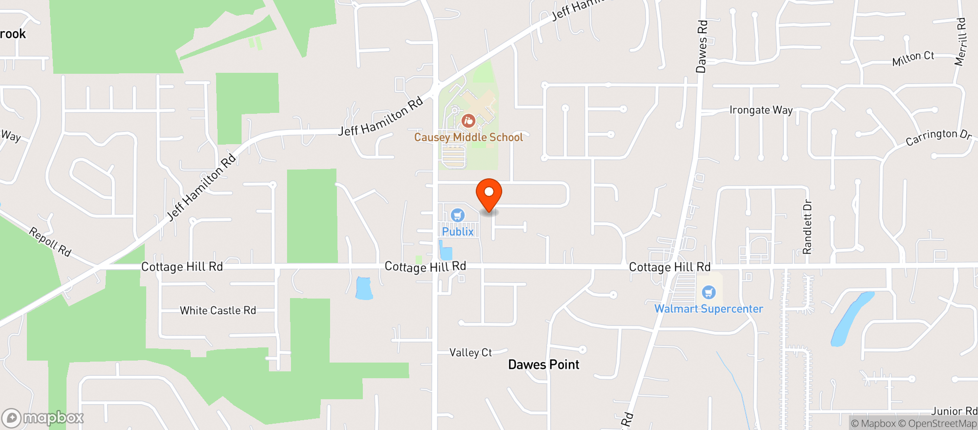 Map showing PUBLIX