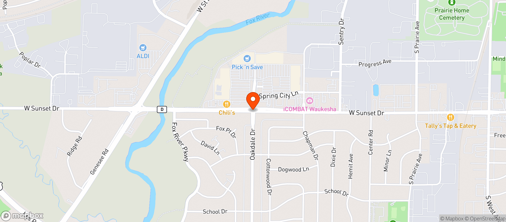 Map showing Gnc