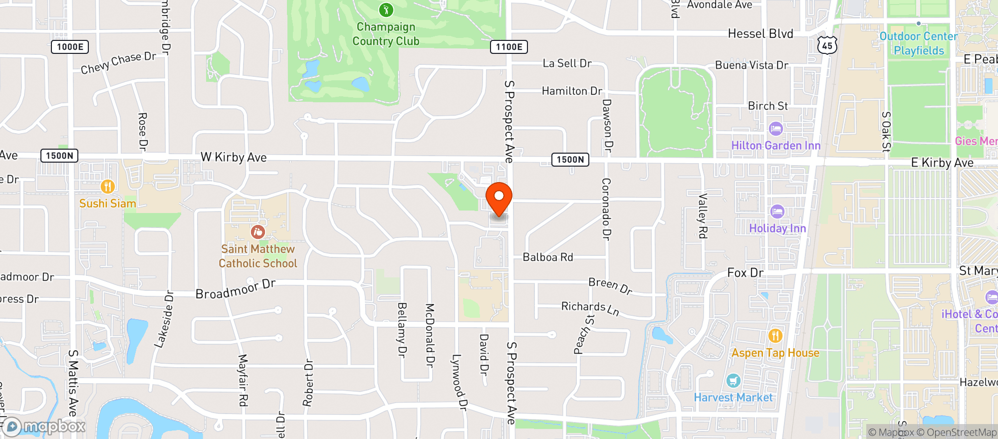 Map showing Art Mart