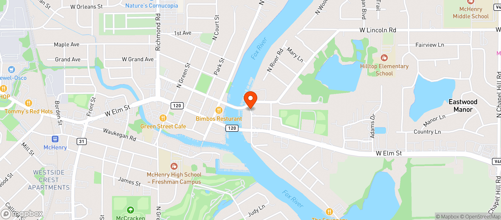 Map showing Mchenry Recreation