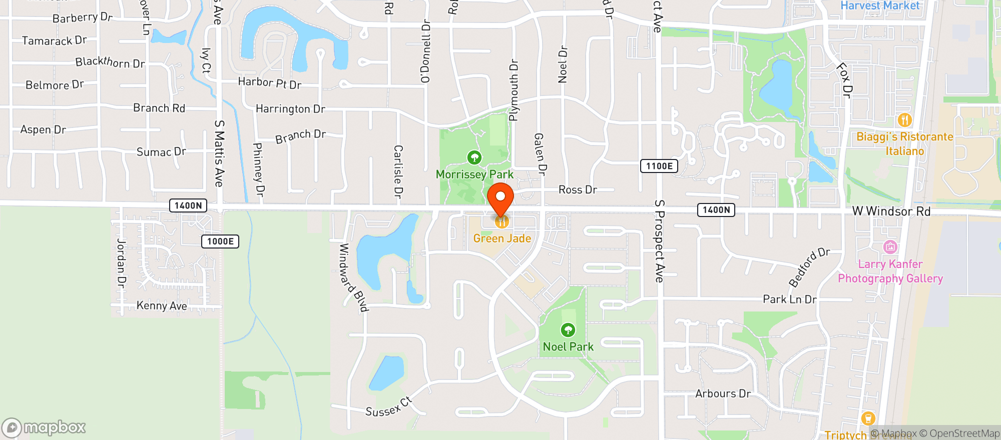 Map showing Sun Singer Wine & Gifts LTD