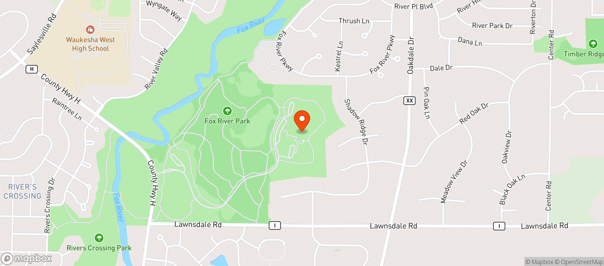 Map showing Tallys Tap & Eatery