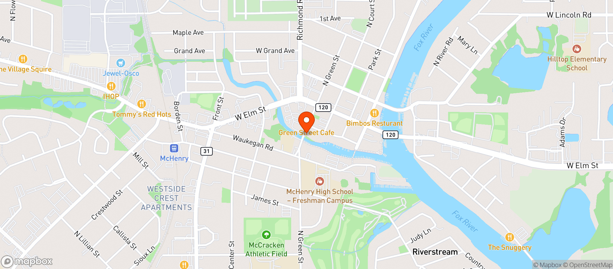 Map showing Dc Cobb’s