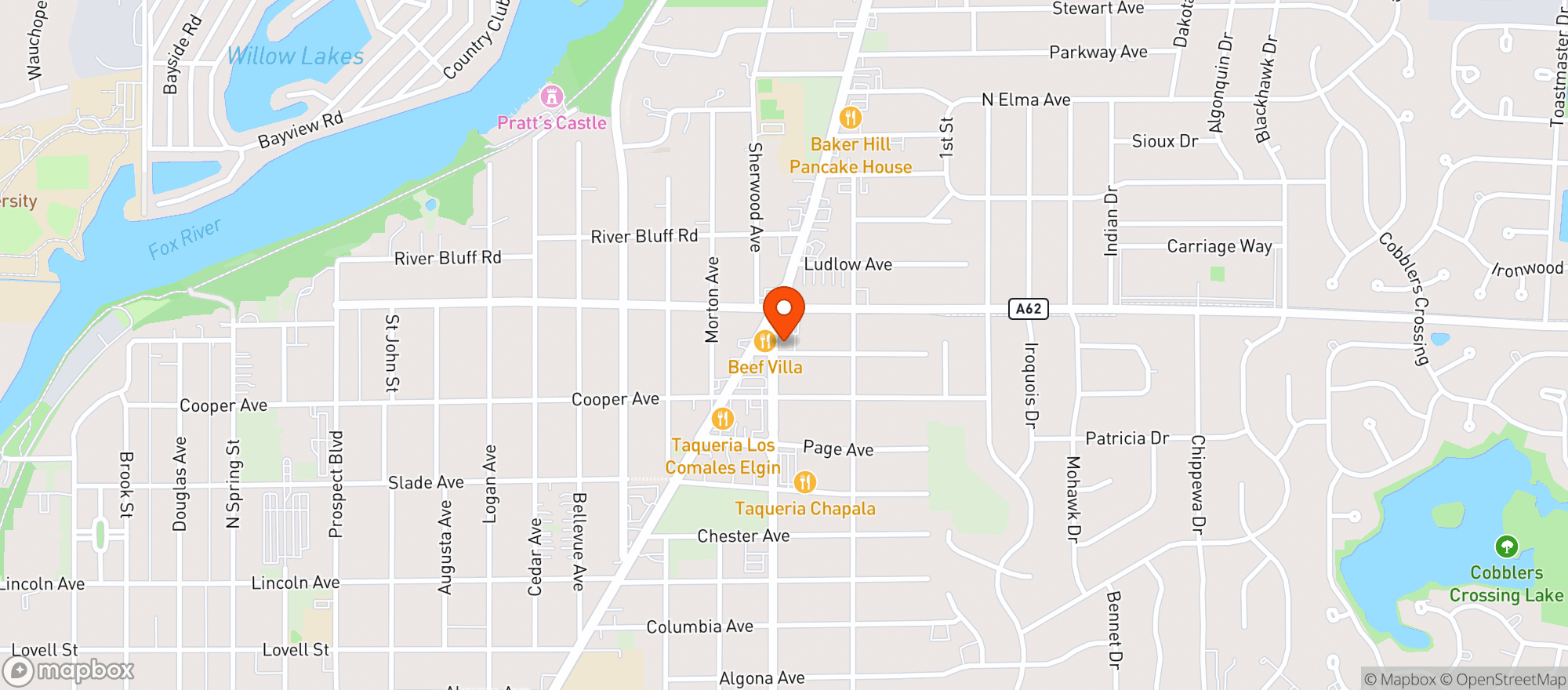 Map showing Price Rite Liquors
