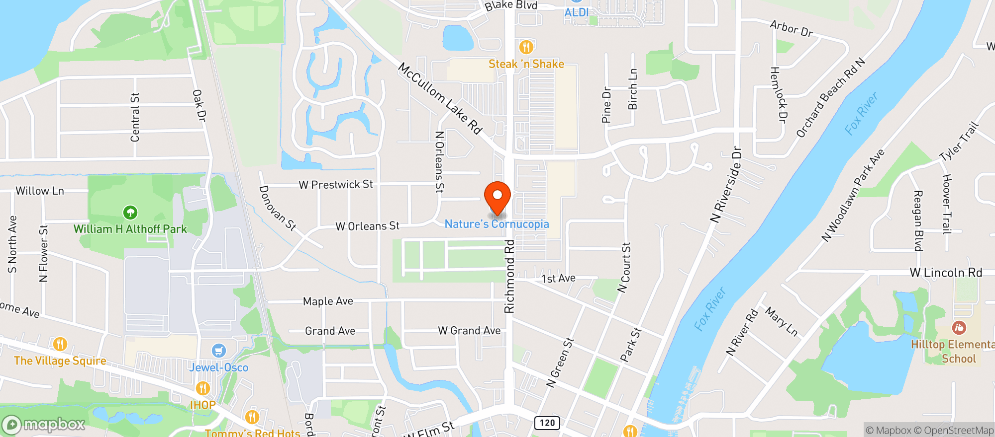 Map showing Earthmed - Mchenry