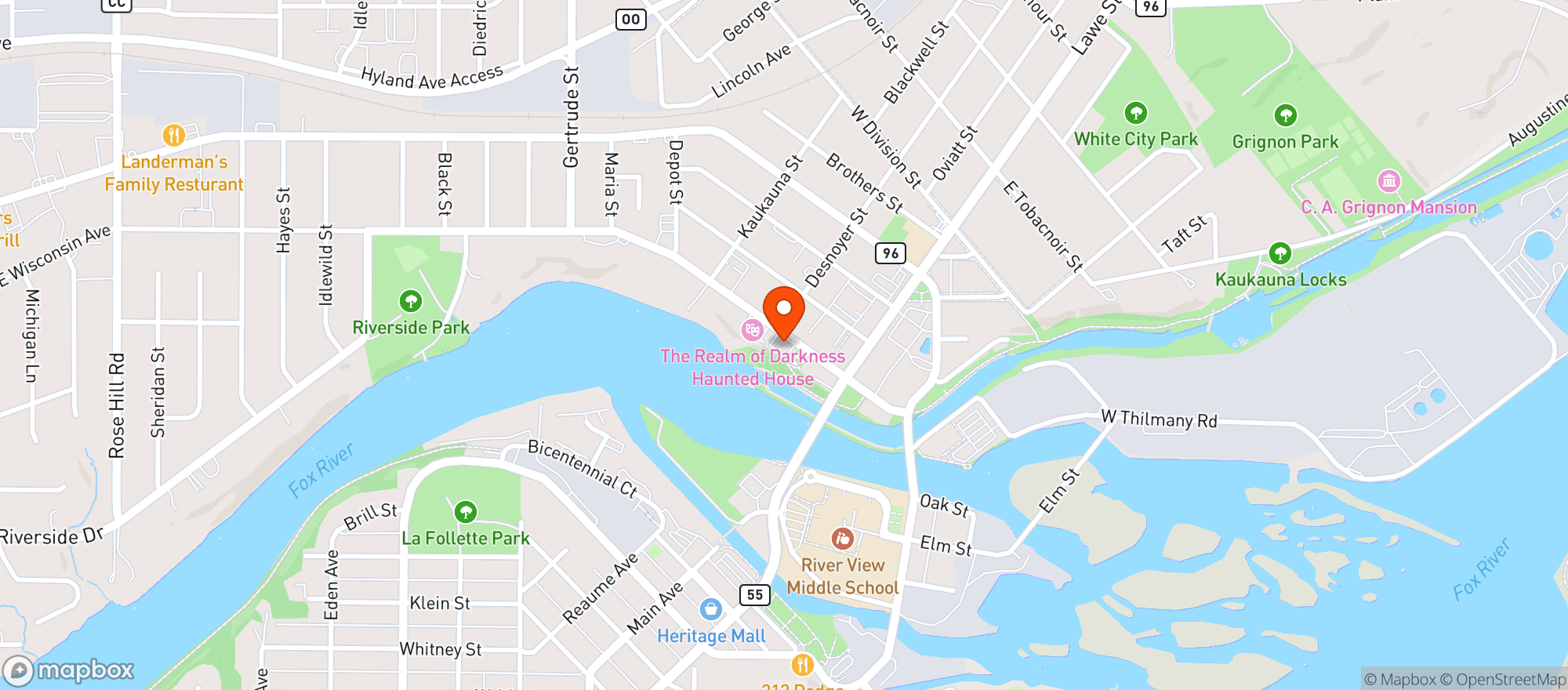 Map showing Jj S Bottleroom