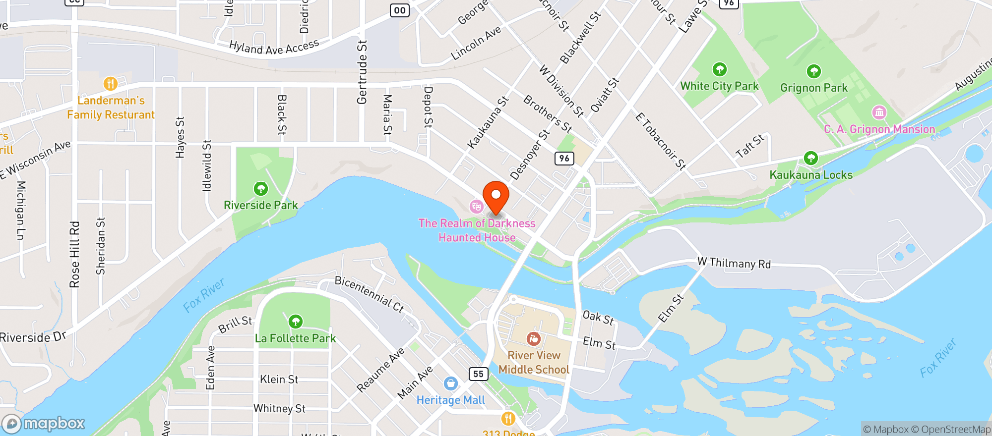 Map showing Jj'S Bottleroom