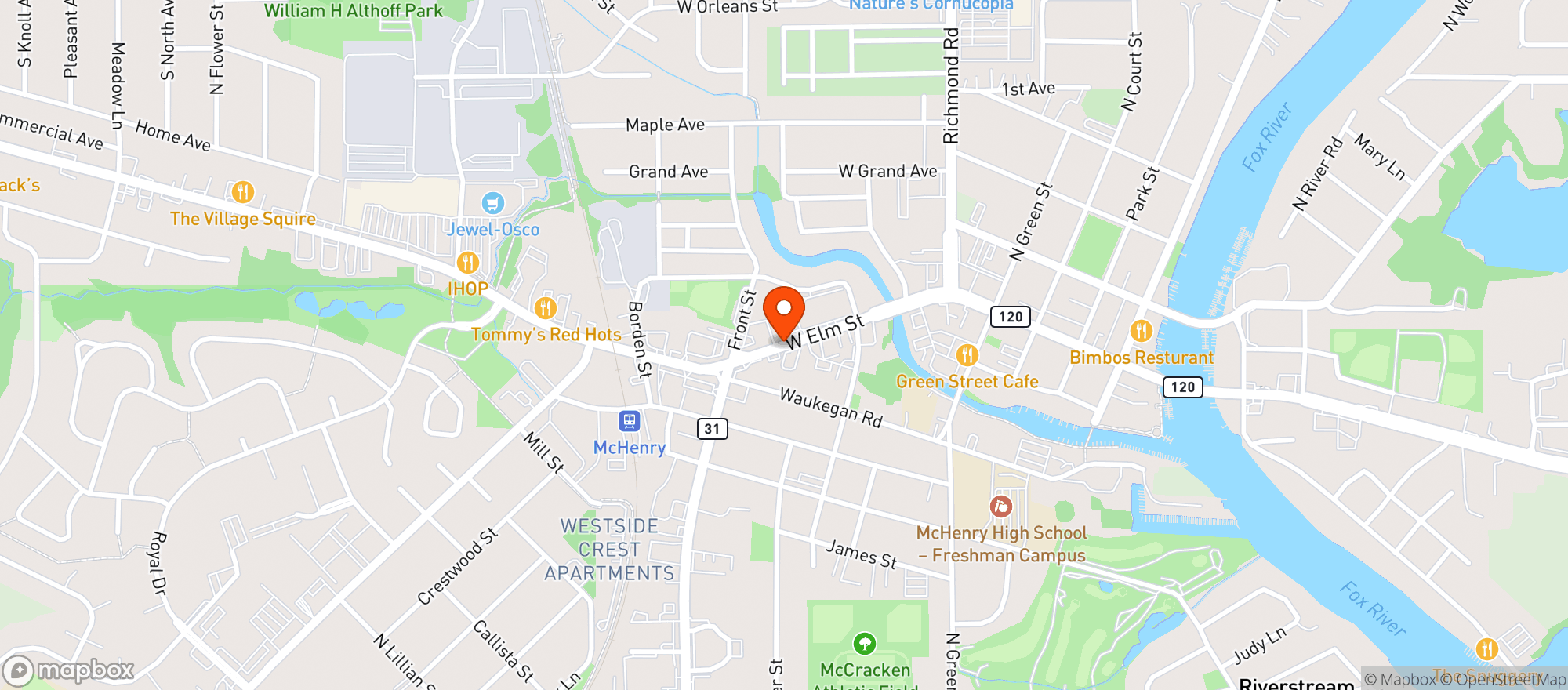 Map showing Midtown Food & Liquor