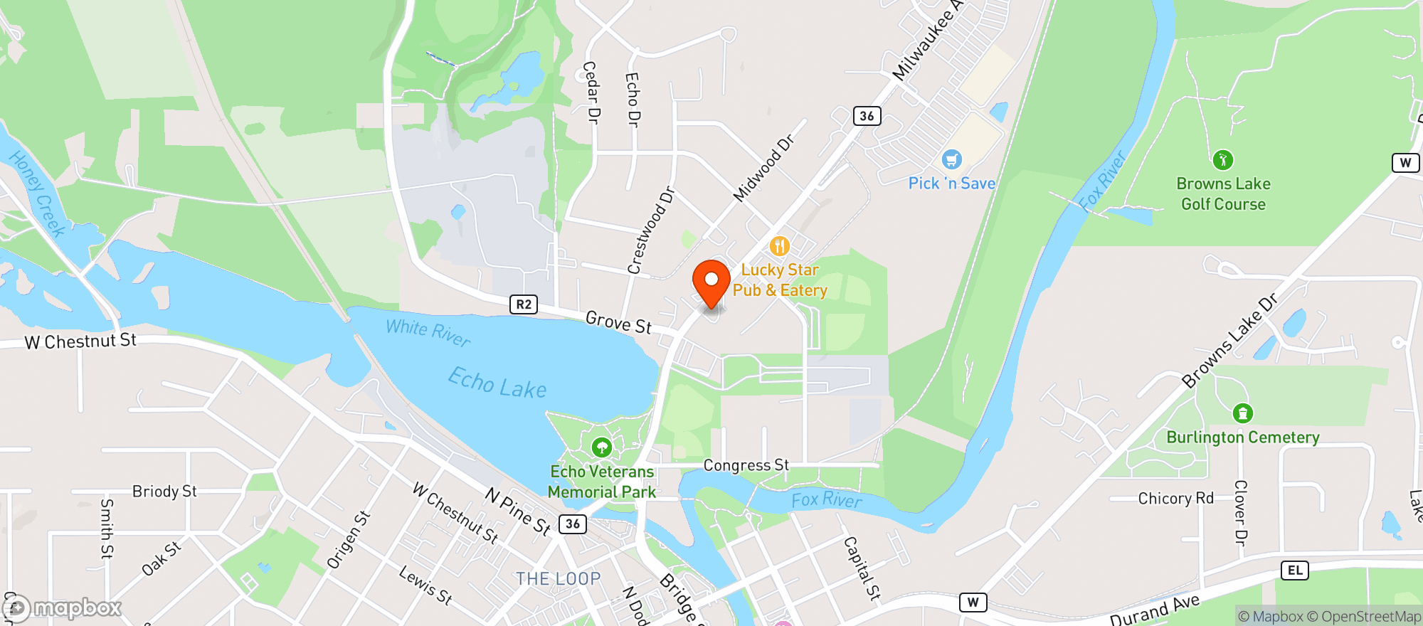 Map showing Chris'S Usa