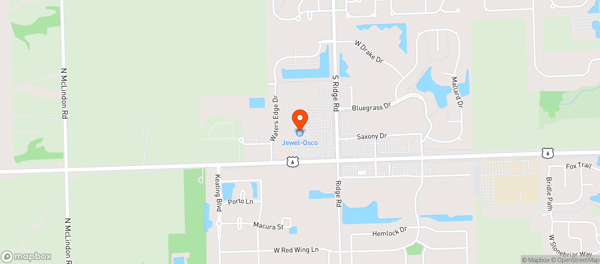 Map showing Osco Drug # 3730