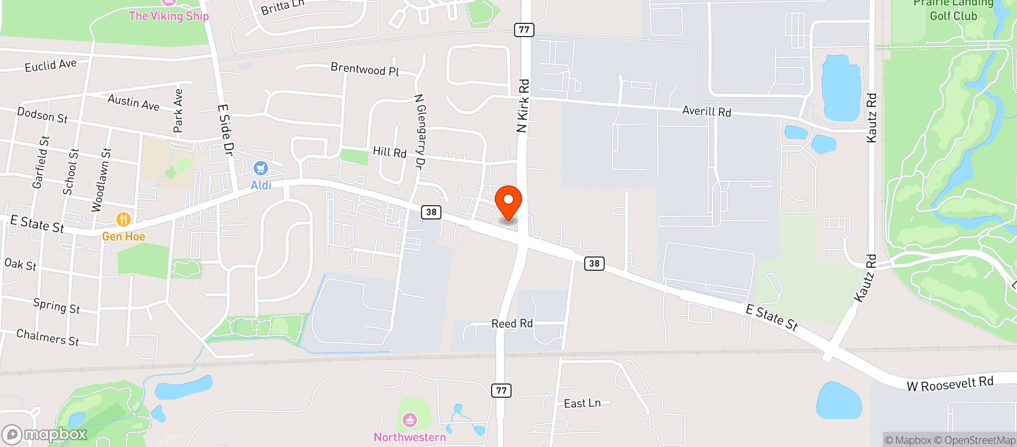 Map showing Circle K #4706742 - Geneva