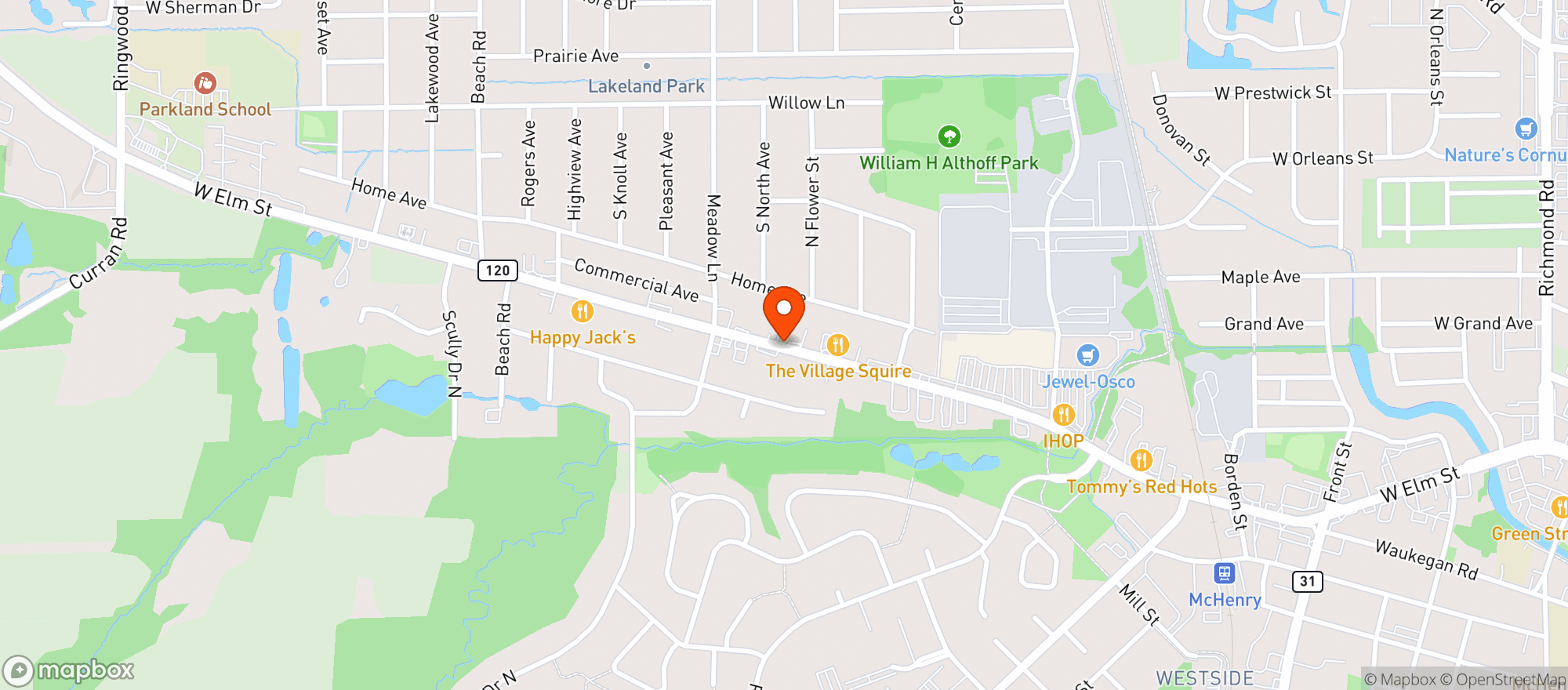Map showing Binnys Beverage Depot
