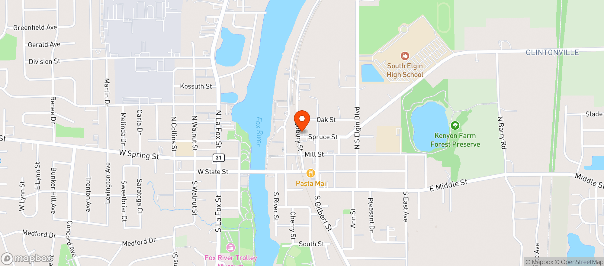 Map showing BLUE RAPTOR TAP HOUSE