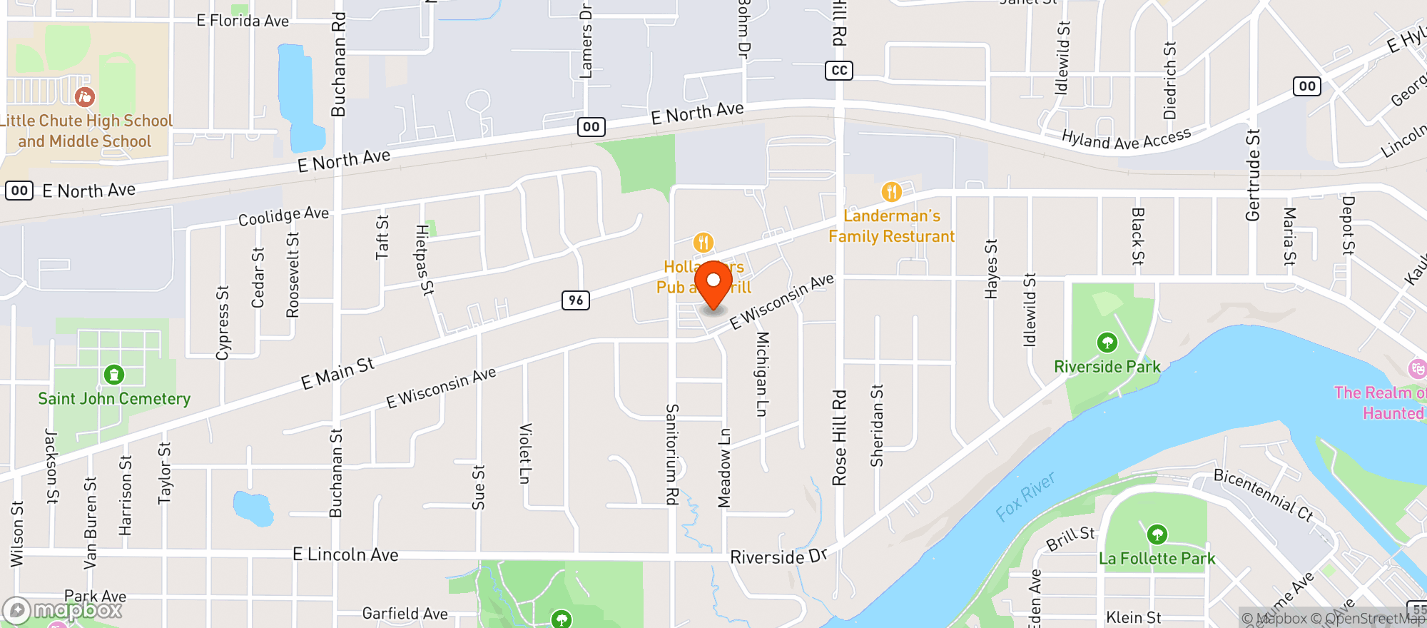 Map showing Piggly Wiggly