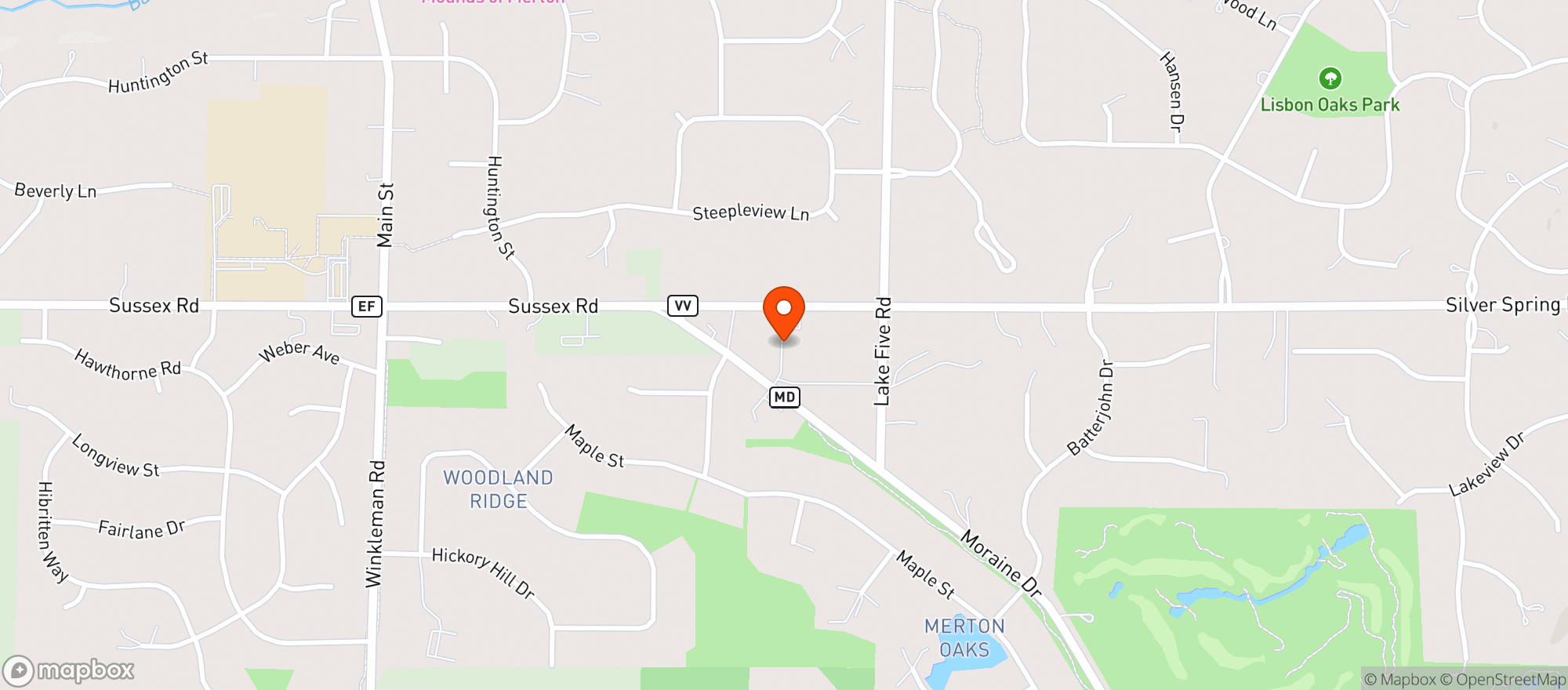 Map showing Kwik Trip #973-lisbon