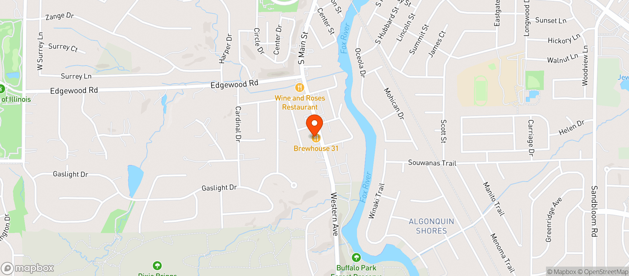 Map showing Brewhaus 31