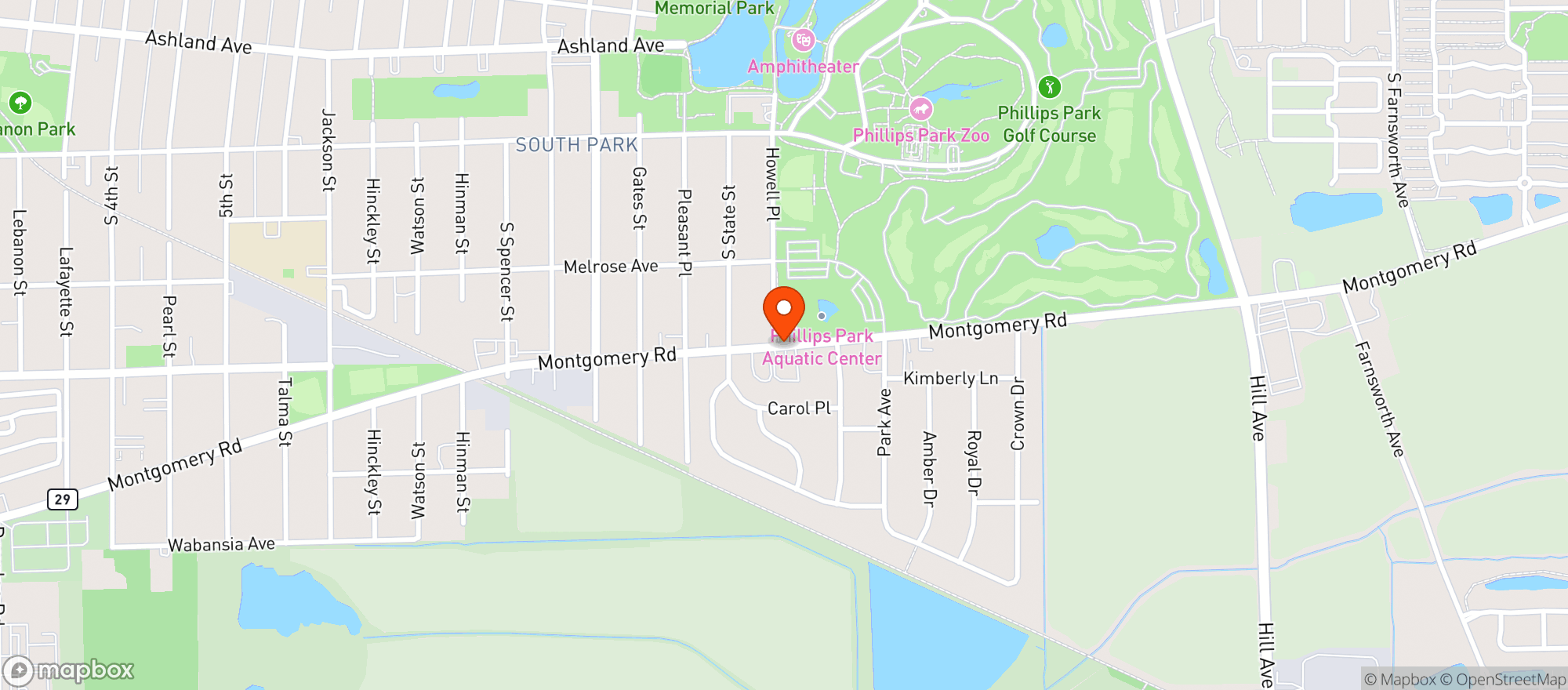 Map showing R & Ts Little Store